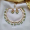 Trendy Pale Green AD Stone Necklace