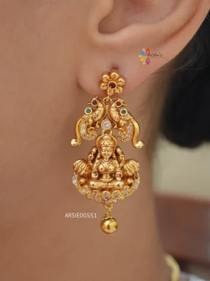 Lakshmi and Peacock Earrings