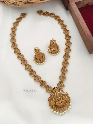 Lakshmi Pendant Peacock Chain Haram