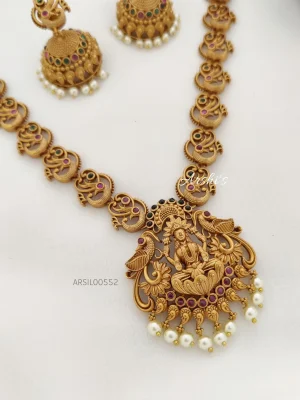 Lakshmi Pendant Peacock Chain Haram