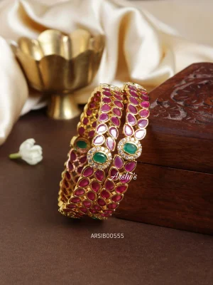 AD Leaf Design Bangles