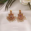 Dual Peacock Chandbali Earrings