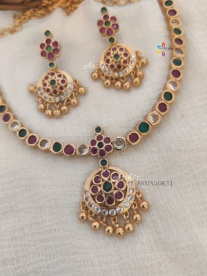 Simple And Elegant Multi Color Necklace