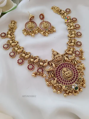 Bridal Peacock Design Necklace