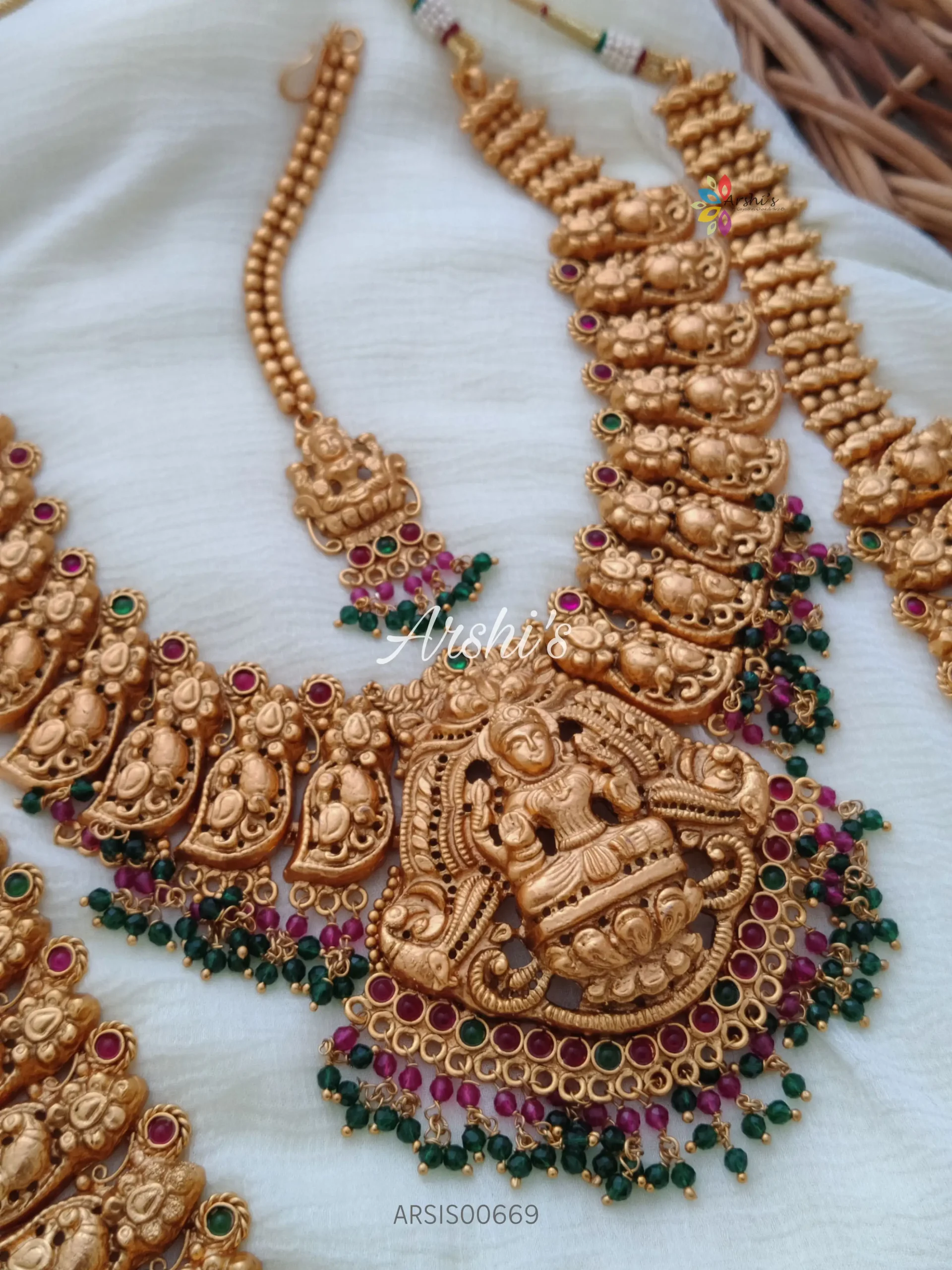 Traditional Lakshmi Crystal Bead Bridal Combo