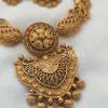 Beautiful Golden Flower Design Necklace