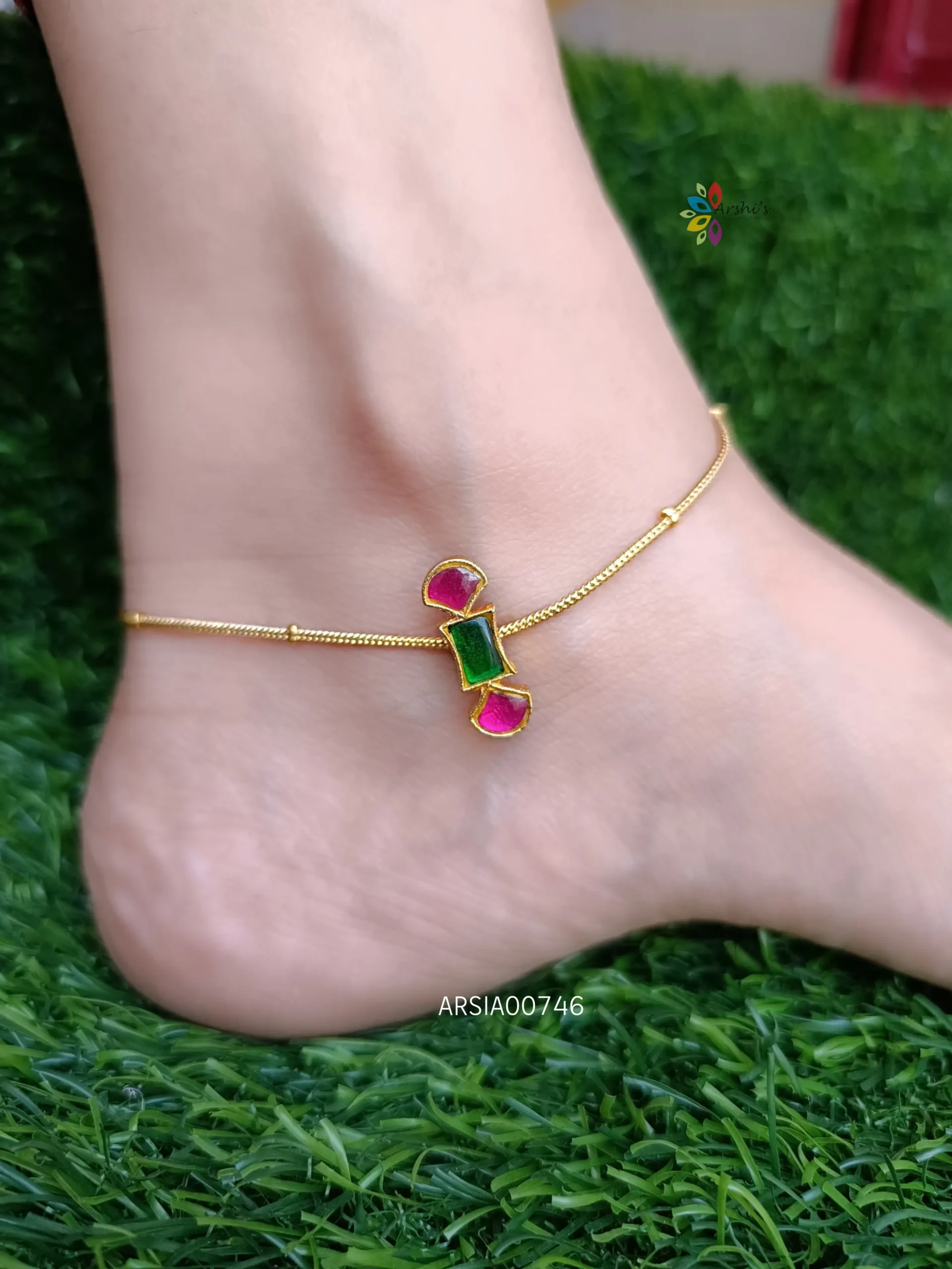 Traditional Simple Jadhu Anklets