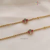 Classic Multi Color Stone Anklets