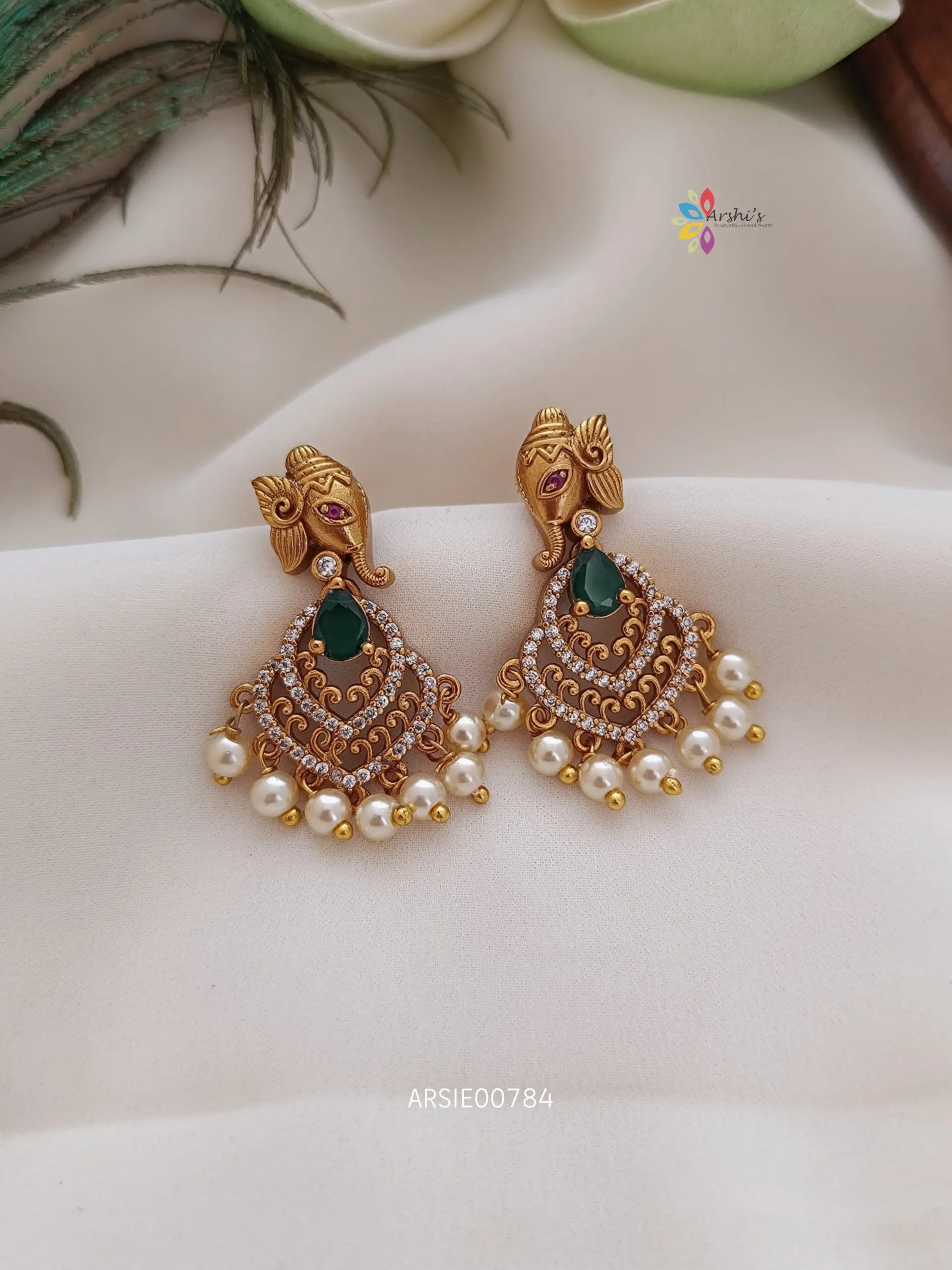 Traditional Ganesha AD Earrings