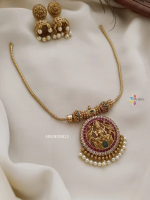 Stunning Lakshmi Pendant Necklace