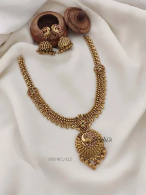 Antique Design Peacock Pendant Necklace