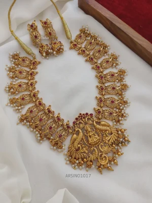 Bridal Wear Lakshmi Pendant Necklace