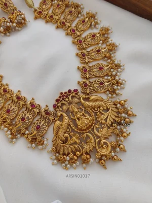 Bridal Wear Lakshmi Pendant Necklace