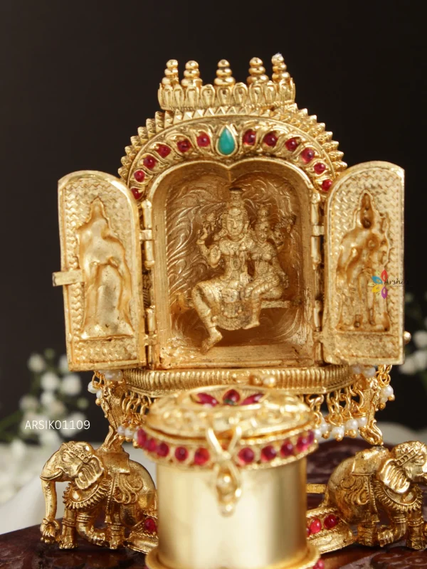 Traditional Shiva Parvathi Kumkum Box