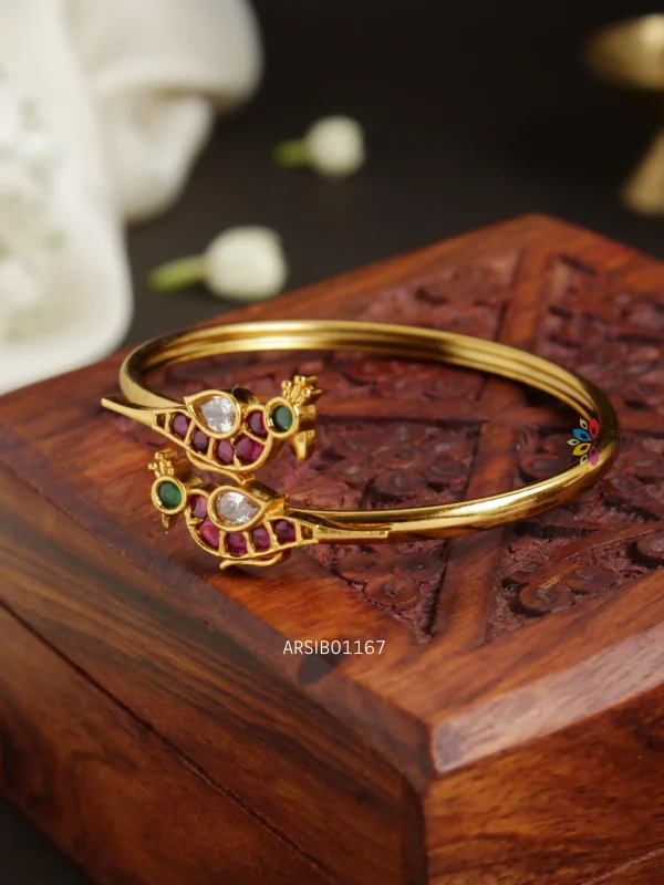 Gold-Plated Traditional Antique Bangle – Ruby Jewellers
