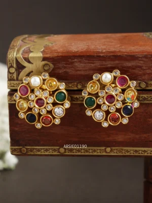 Navarathna Stone Earrings