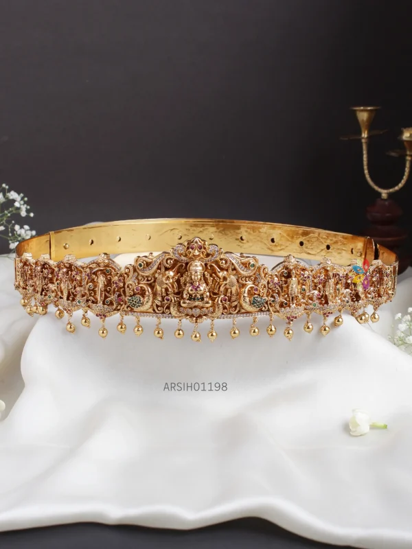 Bridal Gold Bead Lakshmi Hipbelt (Vaddanam) - Arshis - Buy Traditional and  Fashion south India Jewels