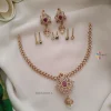 Simple Peacock Diamond Alike Necklace