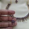 Imitation Purple Stone Necklace