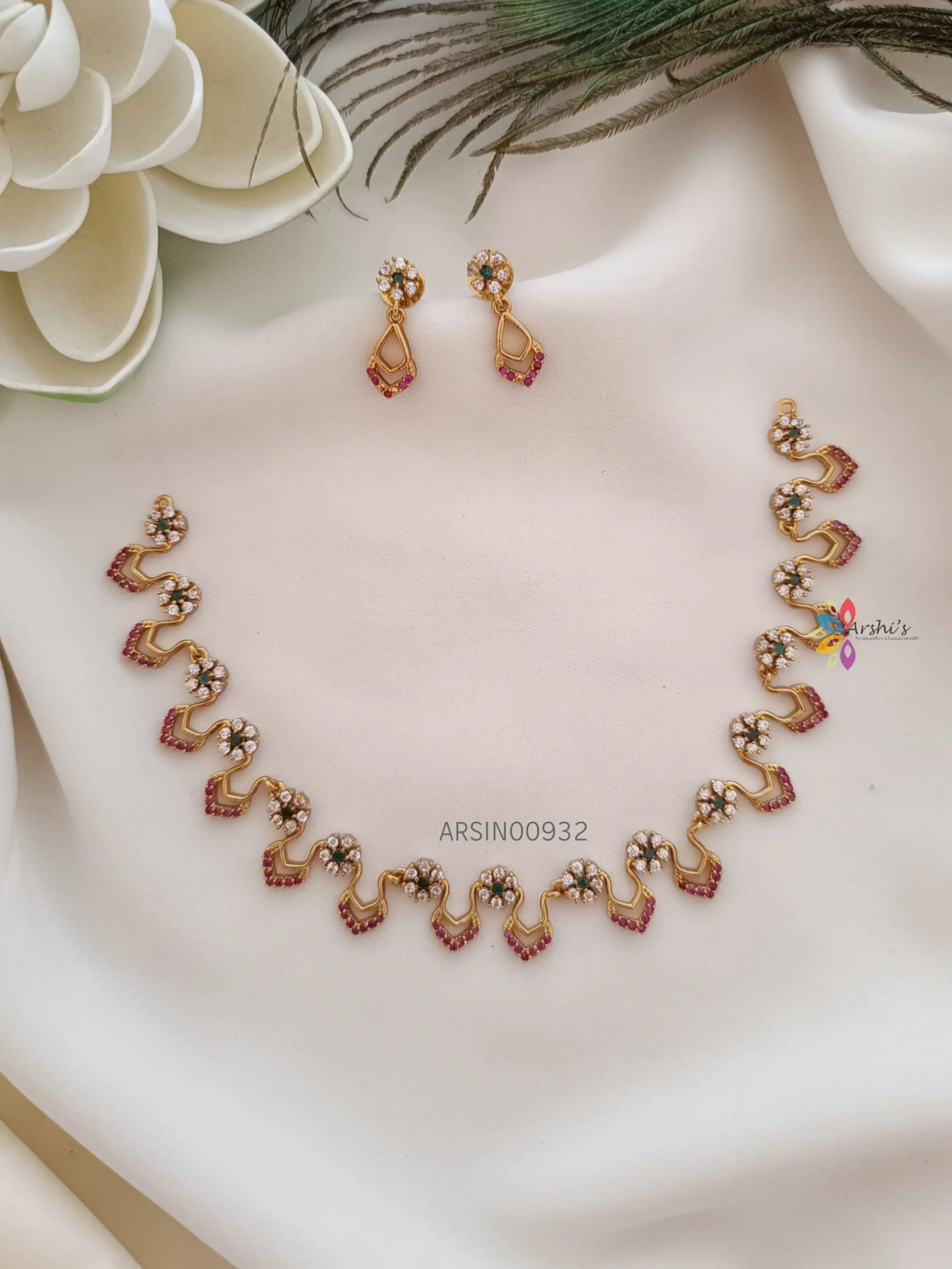 Simple Gold Necklace | Art of Gold Jewellery, Coimbatore