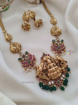 Traditional Big Lakshmi Pendant Necklace