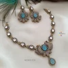 Blue and White Victorian Necklace