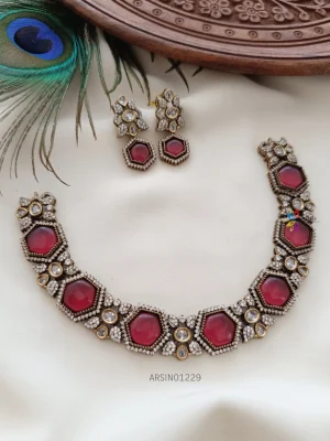 Grand Red Victorian Necklace