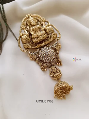 Traditional Temple Lakshmi Hair Brooch