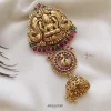 Antique Temple and Peacock Hair Brooch