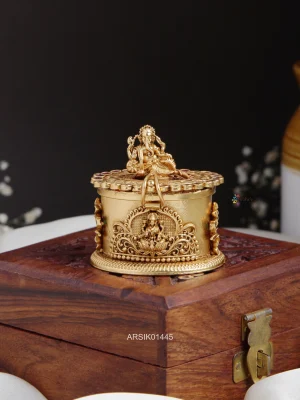 Goddess Ganesha an Lakshmi Kumkum Box