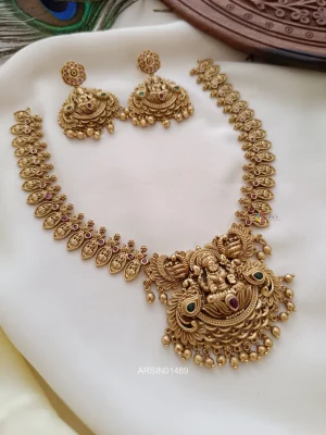 Temple Lakshmi Design Necklace