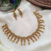 Peacock Design Emerald Stone Necklace