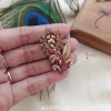 Multi Color Stone Saree Pin