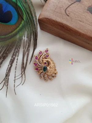 Big Peacock Saree Pin