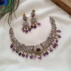 Victorian Purple Bead Necklace