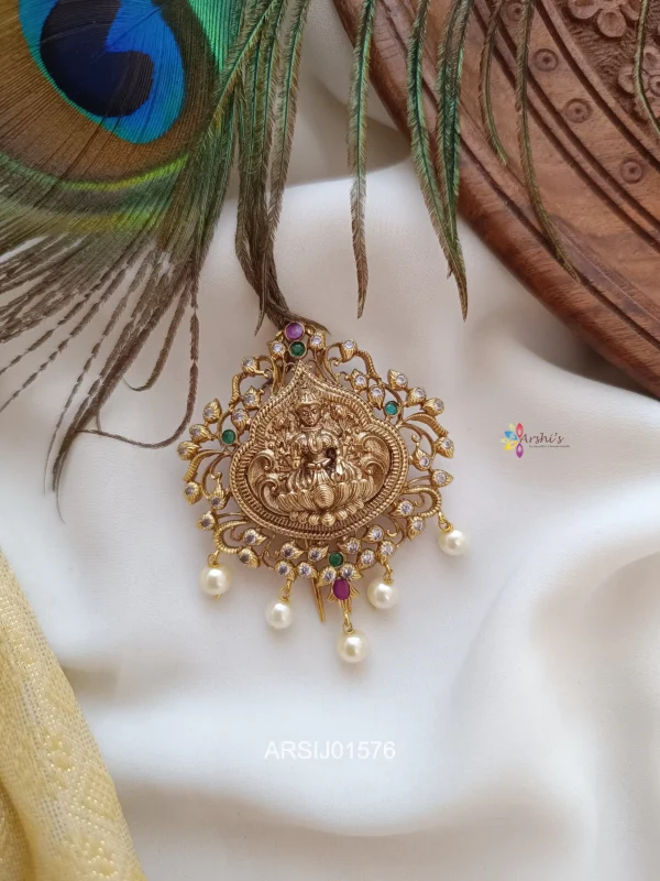 Lakshmi Pearl Drop Hair Brooch