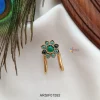 Beautiful Flower Green Kemp Finger Ring