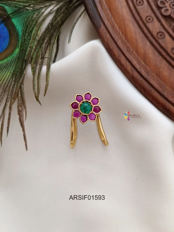 Beautiful Flower Kemp Finger Ring