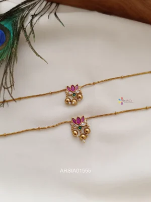 Lotus Design Anklets