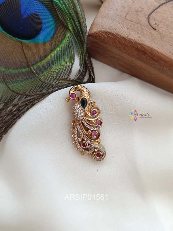 Peacock Saree Pin