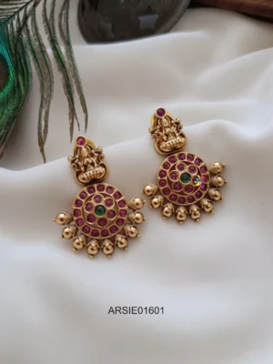 Lakshmi Kemp Temple Earrings