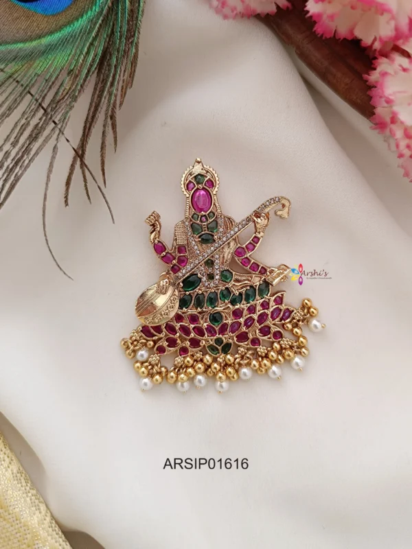 Saraswathi Kemp Stone Pendant