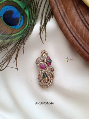 Peacock Design Saree Pin