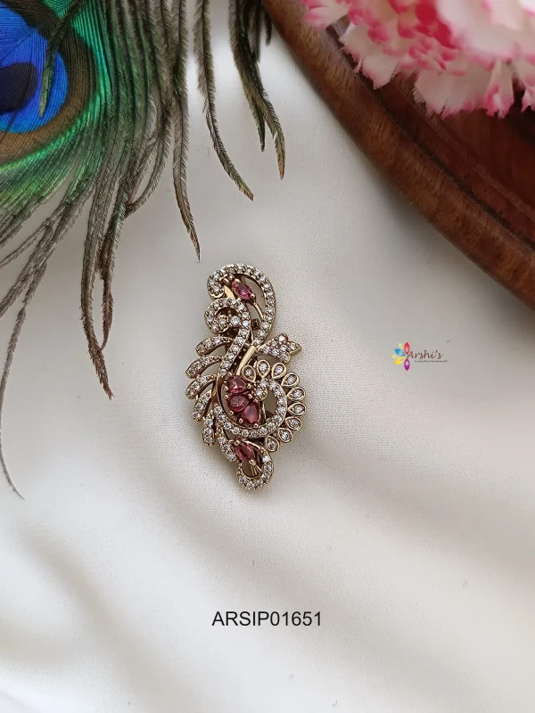 Imitation Stone Saree Pin