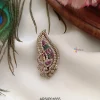 Trendy Peacock Multi Stone Saree Pin