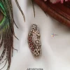 Peacock White and Red Stone Saree Pin