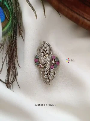 Beautiful Stone Saree Pin