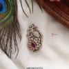 Peacock Multi Stone Saree Pin