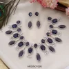 Designer Purple Stone Necklace