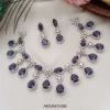 Oval Purple Stone Designer Necklace